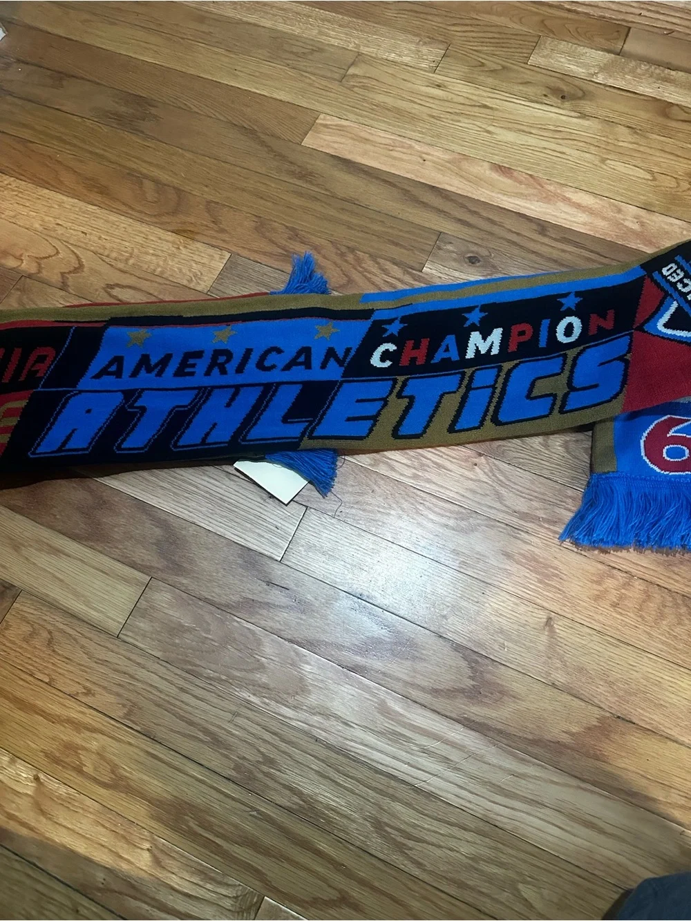 NWT Urban Outfitters Checkered Soccer Scarf Philadelphia Racing